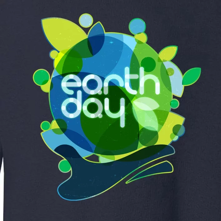 Cool Abstract Shapes Earth Day Toddler Sweatshirt