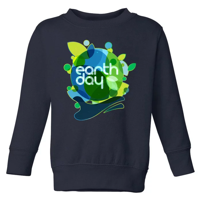 Cool Abstract Shapes Earth Day Toddler Sweatshirt