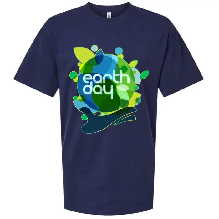 Cool Abstract Shapes Earth Day Sueded Cloud Jersey T-Shirt