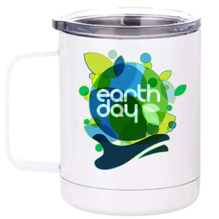 Cool Abstract Shapes Earth Day Front & Back 12oz Stainless Steel Tumbler Cup