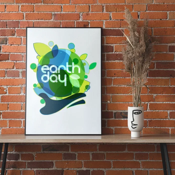 Cool Abstract Shapes Earth Day Poster