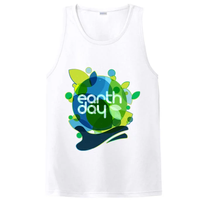 Cool Abstract Shapes Earth Day Performance Tank