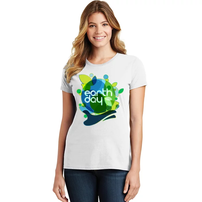 Cool Abstract Shapes Earth Day Women's T-Shirt