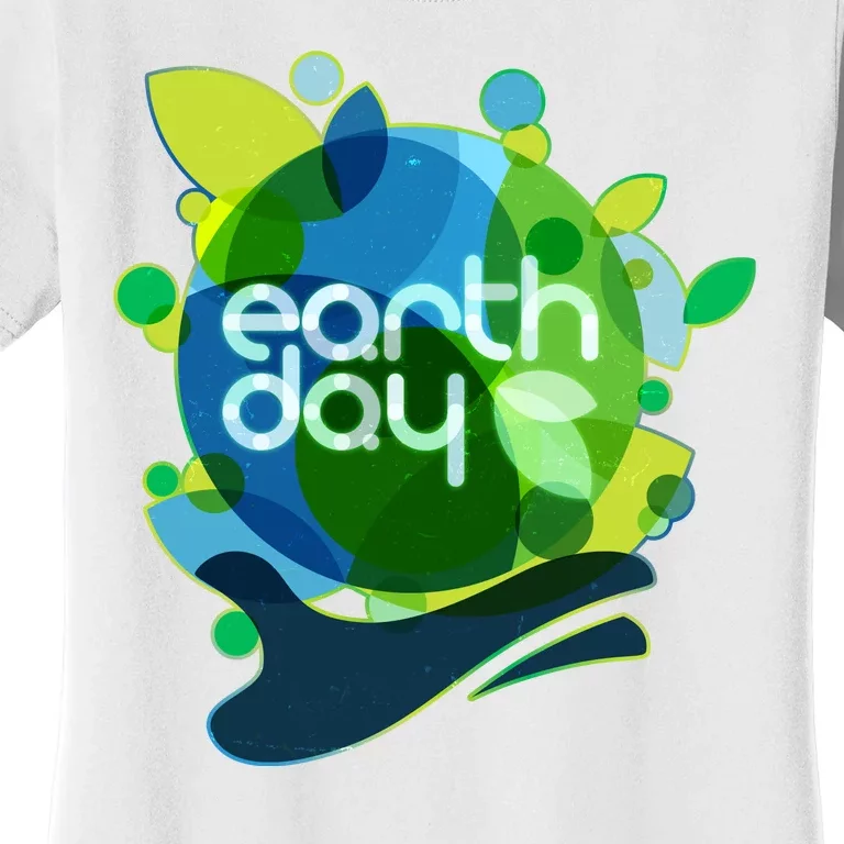 Cool Abstract Shapes Earth Day Women's T-Shirt