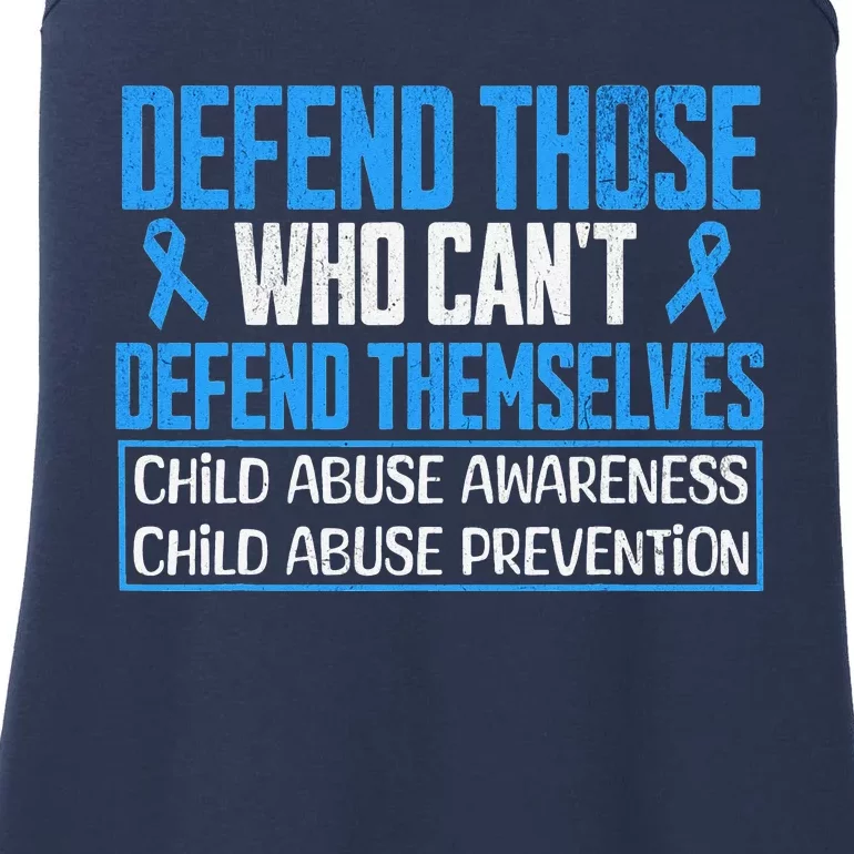 Child Abuse Survivor Prevention Month Awareness Ladies Essential Tank