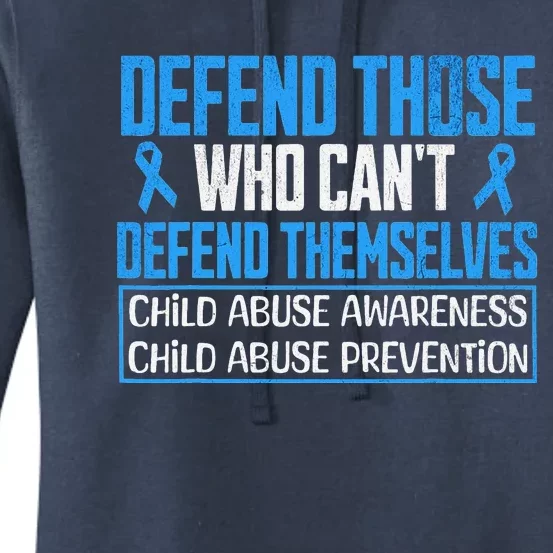 Child Abuse Survivor Prevention Month Awareness Women's Pullover Hoodie