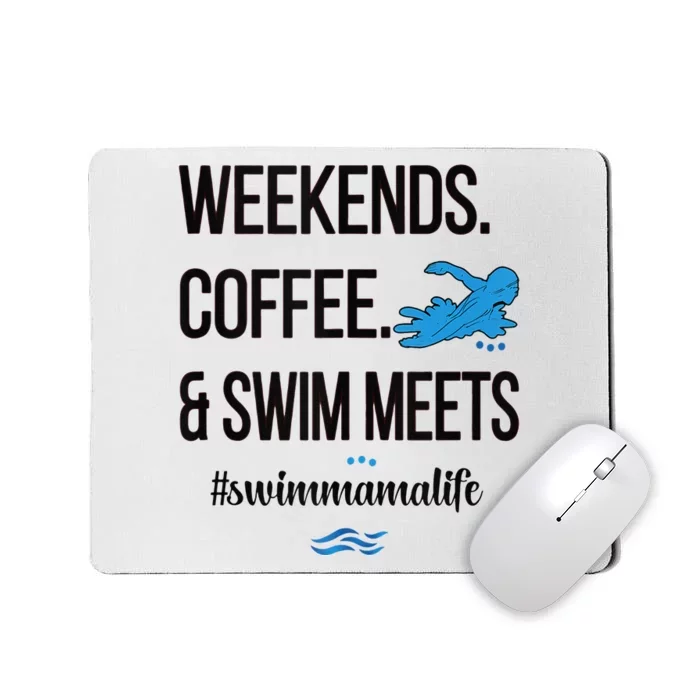 Coffee And Swim Meets Swim Mama Life Swimmer Mom Mousepad