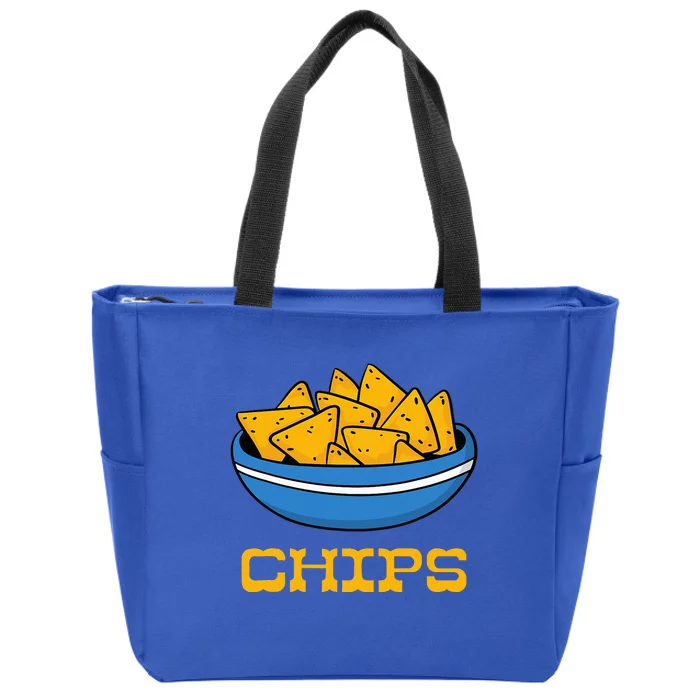 Chips And Salsa Matching Couple Halloween Cinco De Mayo Cute Zip Tote Bag