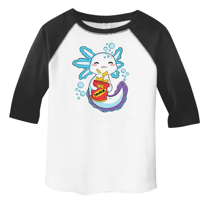 Cute Axolotl Snaxolotl Shirt Kawaii Anime Funny Toddler Fine Jersey T-Shirt