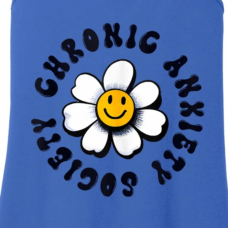 Chronic Anxiety Society Flower Ladies Essential Tank