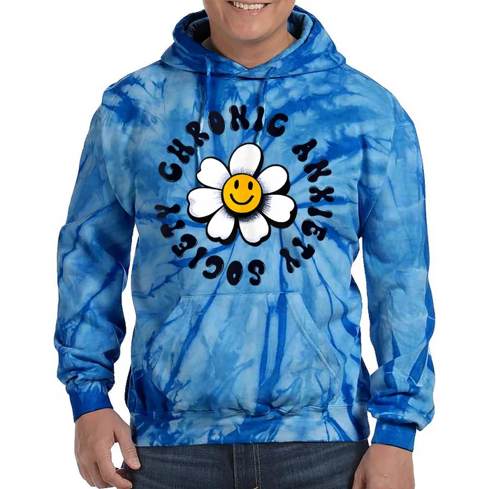 Chronic Anxiety Society Flower Tie Dye Hoodie