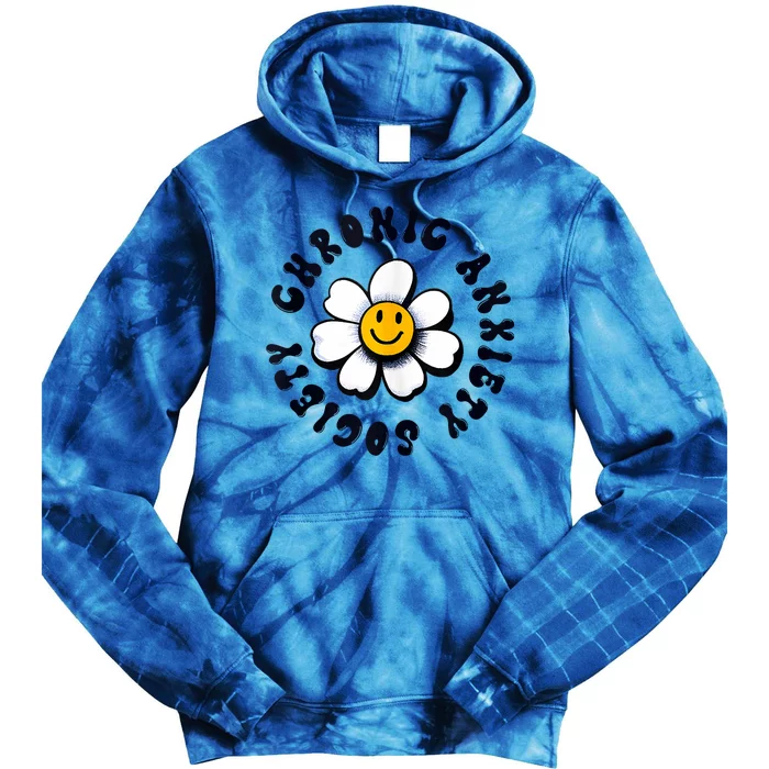 Chronic Anxiety Society Flower Tie Dye Hoodie