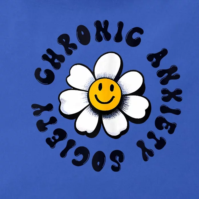 Chronic Anxiety Society Flower Zip Tote Bag