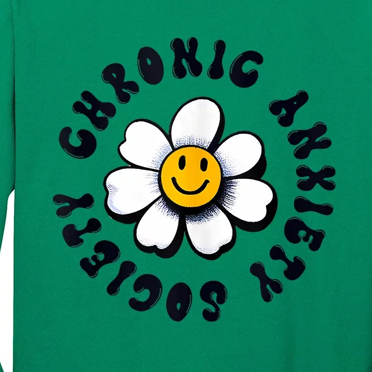 Chronic Anxiety Society Flower Long Sleeve Shirt