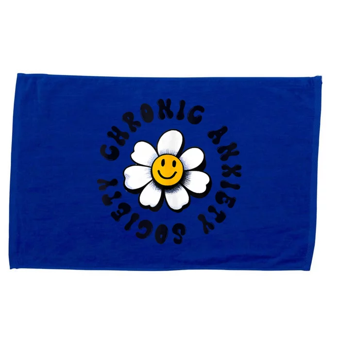 Chronic Anxiety Society Flower Microfiber Hand Towel