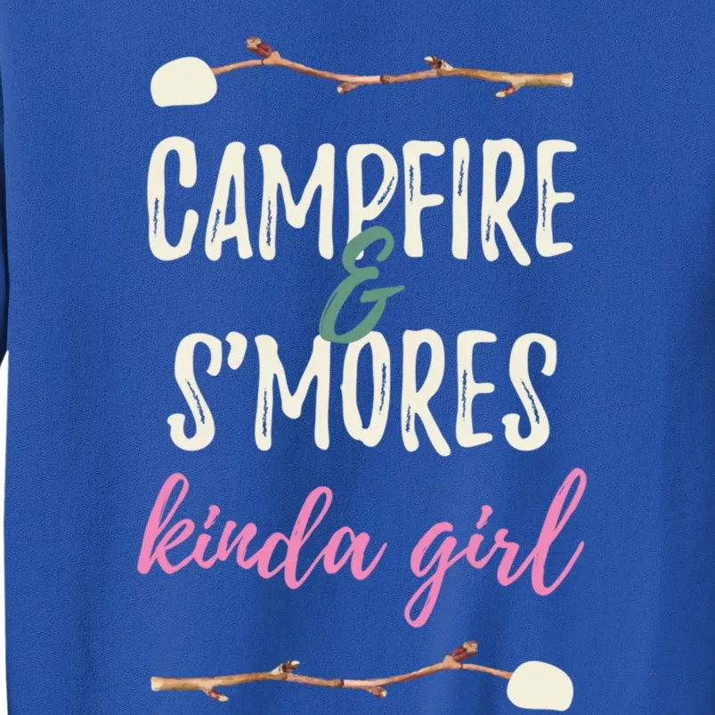 Campfire And Smores Kinda Funny Camping Happy Camper Gift Sweatshirt