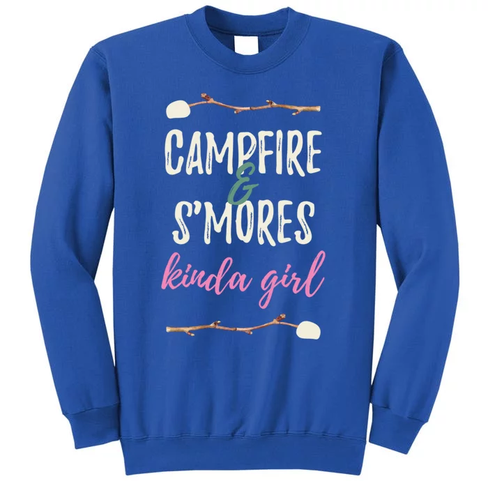 Campfire And Smores Kinda Funny Camping Happy Camper Gift Sweatshirt