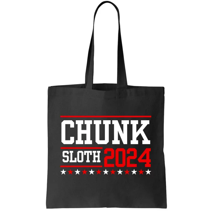 Chunk And Sloth 2024 Election Funny 80s Movie Retro Humor Tote Bag