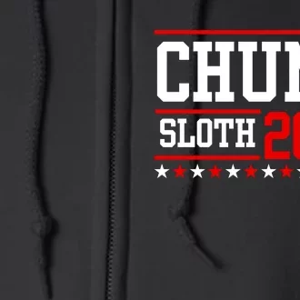 Chunk And Sloth 2024 Election Funny 80s Movie Retro Humor Full Zip Hoodie