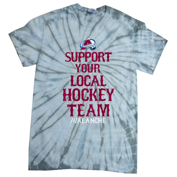 Colorado Avalanche Support Officially L.I.C.E.N.S.E.D. Tie-Dye T-Shirt