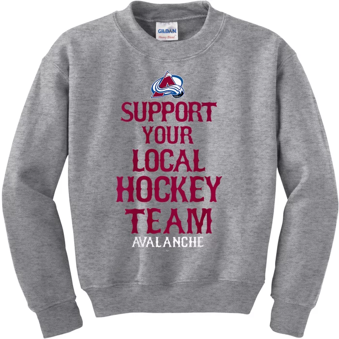 Colorado Avalanche Support Officially L.I.C.E.N.S.E.D. Kids Sweatshirt