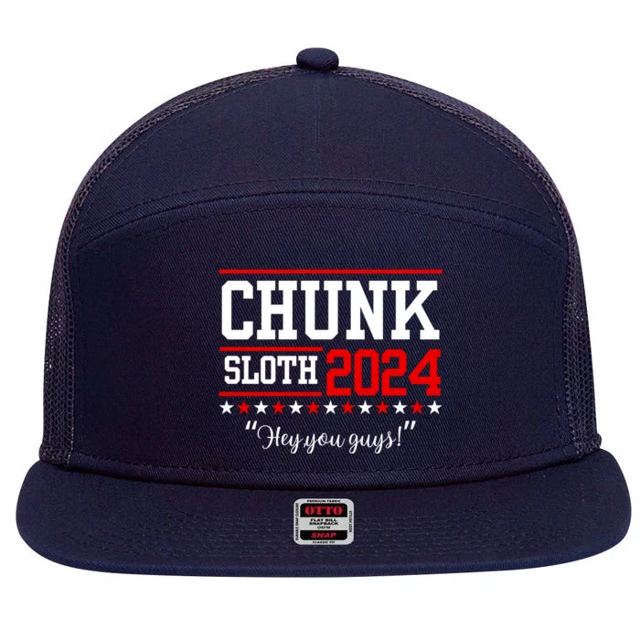 Chunk And Sloth 2024 “HeyYou Guys!” 7 Panel Mesh Trucker Snapback Hat