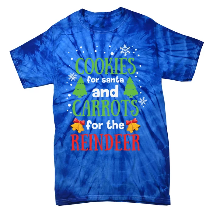 Cookies Are Santa And Carrots For The Reindeer Gift Tie-Dye T-Shirt