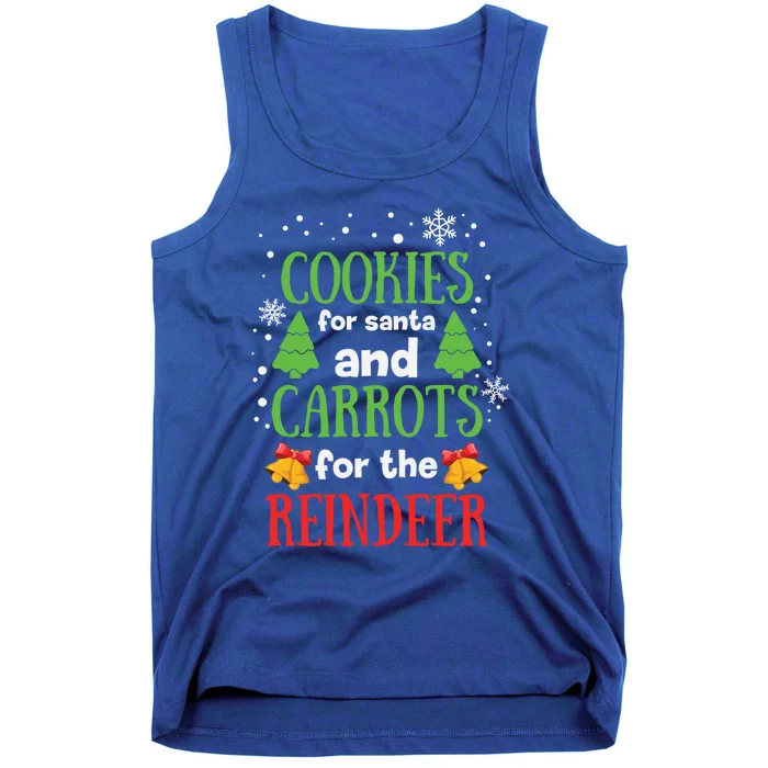 Cookies Are Santa And Carrots For The Reindeer Gift Tank Top