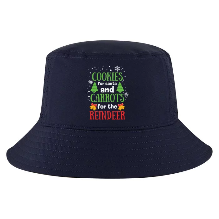 Cookies Are Santa And Carrots For The Reindeer Gift Cool Comfort Performance Bucket Hat