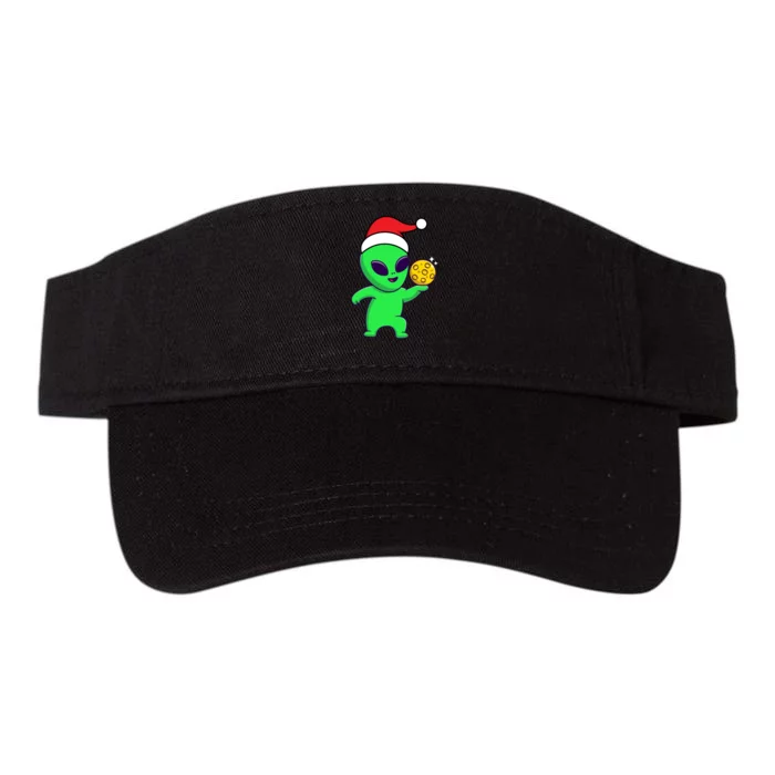 Cute Alien Santa Claus Valucap Bio-Washed Visor