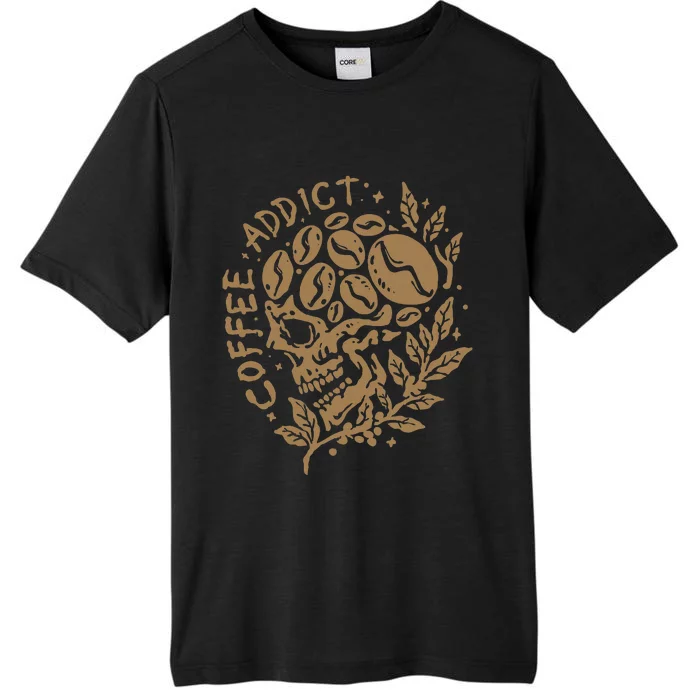 Coffee Addict Skull For Lovers Of Caffeine ChromaSoft Performance T-Shirt