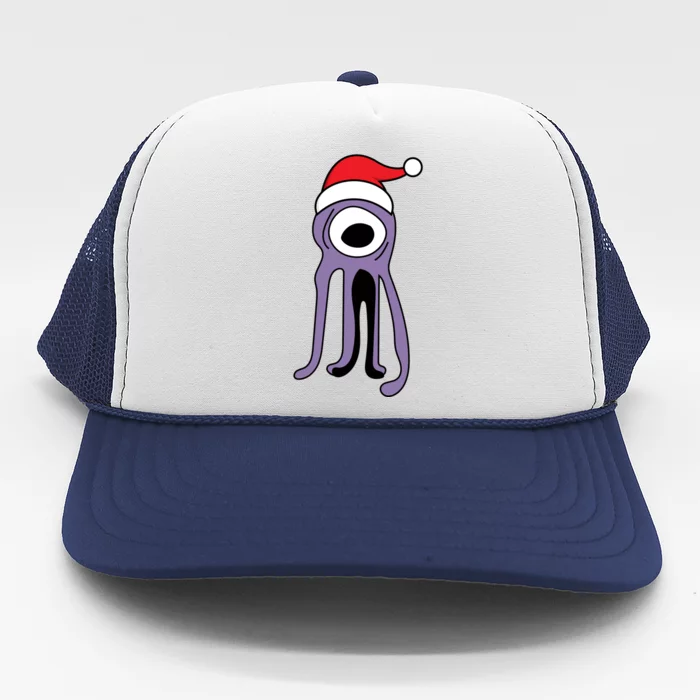 Cute Alien Santa Claus Trucker Hat