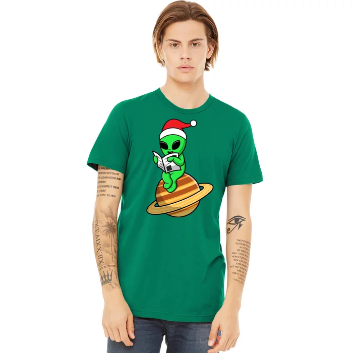 Cute Alien Santa Claus Premium T-Shirt