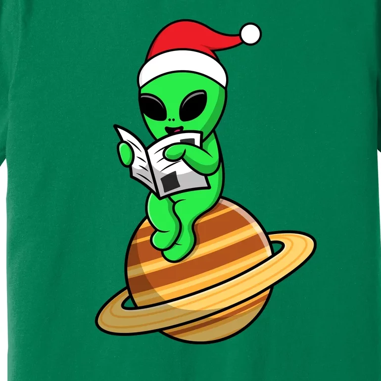 Cute Alien Santa Claus Premium T-Shirt