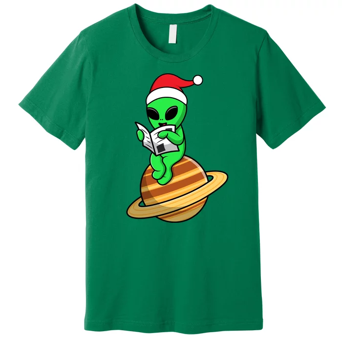 Cute Alien Santa Claus Premium T-Shirt