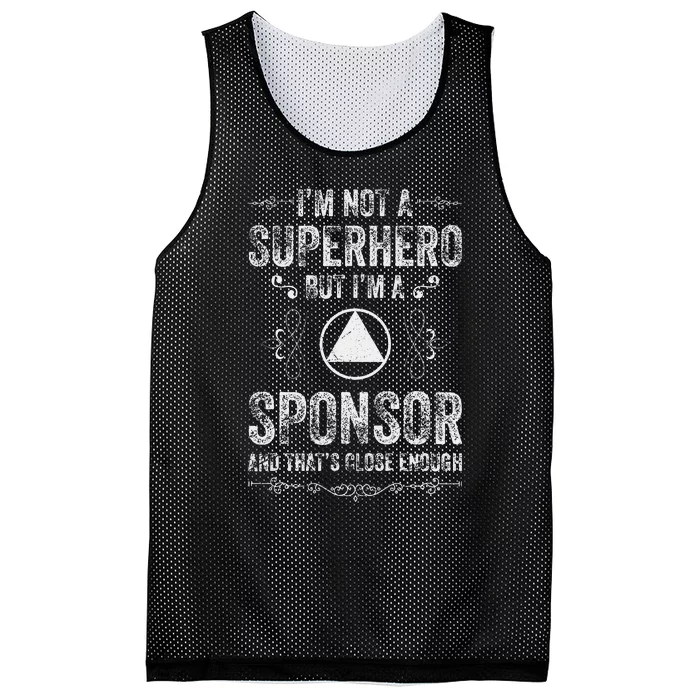 Clean And Sober Na Sobriety Alcoholics Anonymous Aa Sponsor Mesh Reversible Basketball Jersey Tank