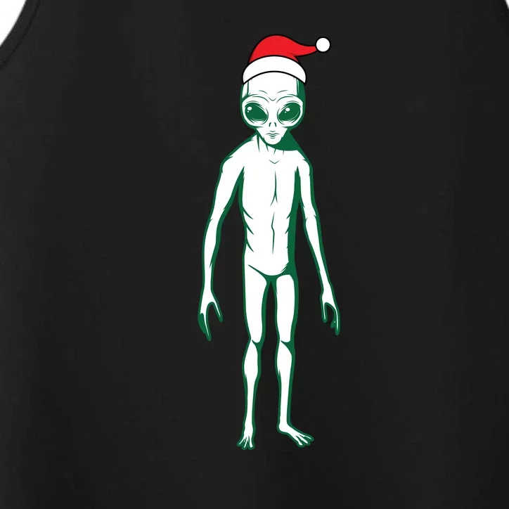 Cute Alien Santa Claus Performance Tank