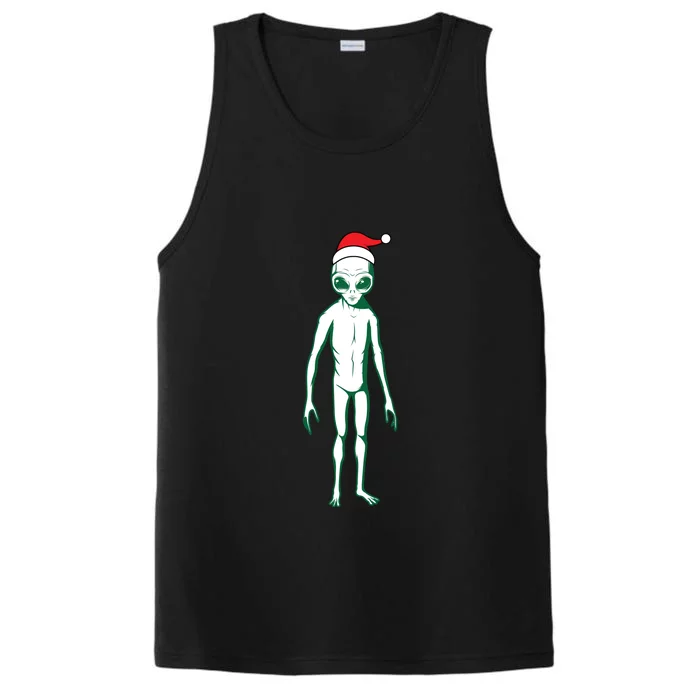 Cute Alien Santa Claus Performance Tank