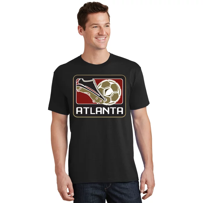 Cool Atlanta Soccer Ball Cleats T-Shirt