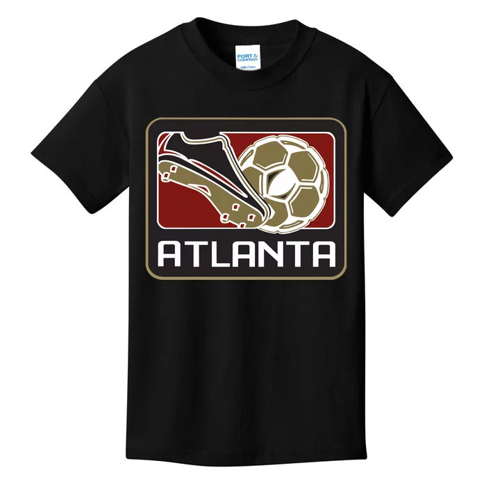 Cool Atlanta Soccer Ball Cleats Kids T-Shirt