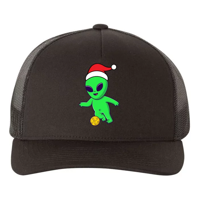 Cute Alien Santa Claus Soccer Yupoong Adult 5-Panel Trucker Hat