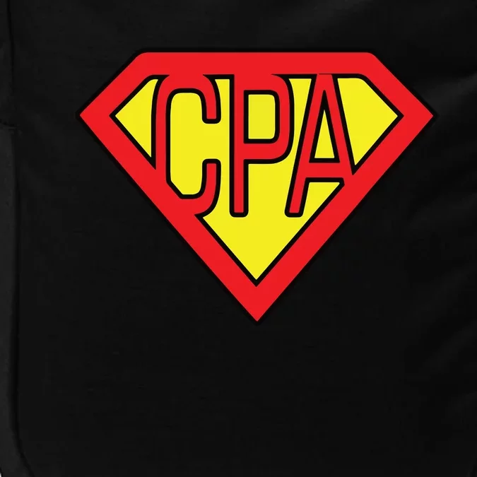 CPA Accountant Superhero T Impact Tech Backpack