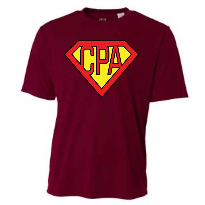 CPA Accountant Superhero T Cooling Performance Crew T-Shirt