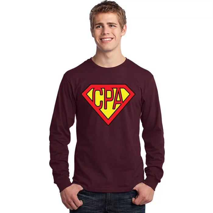 CPA Accountant Superhero T Tall Long Sleeve T-Shirt