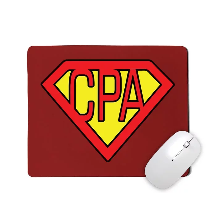 CPA Accountant Superhero T Mousepad