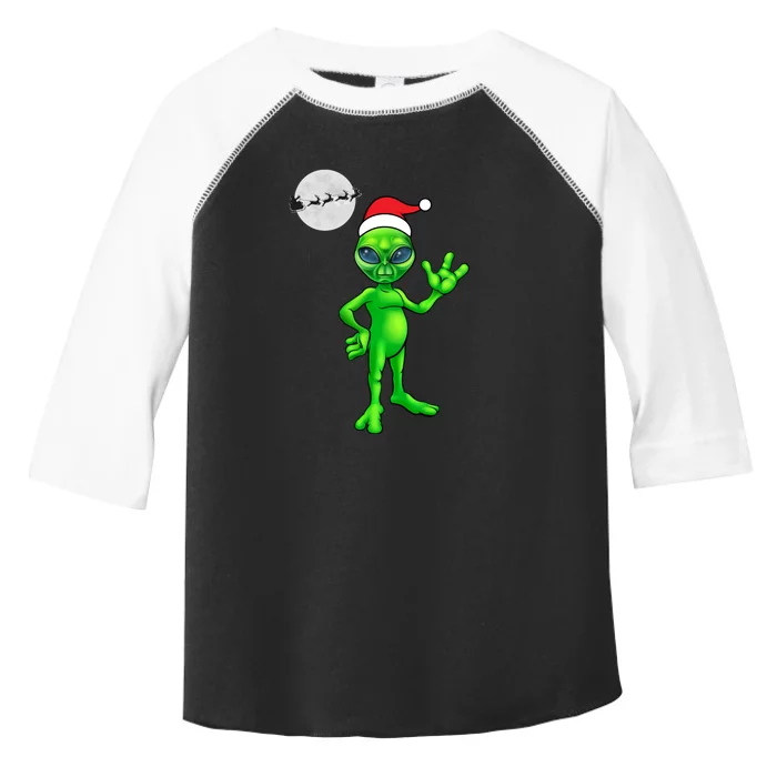 Cute Alien Santa Claus Toddler Fine Jersey T-Shirt