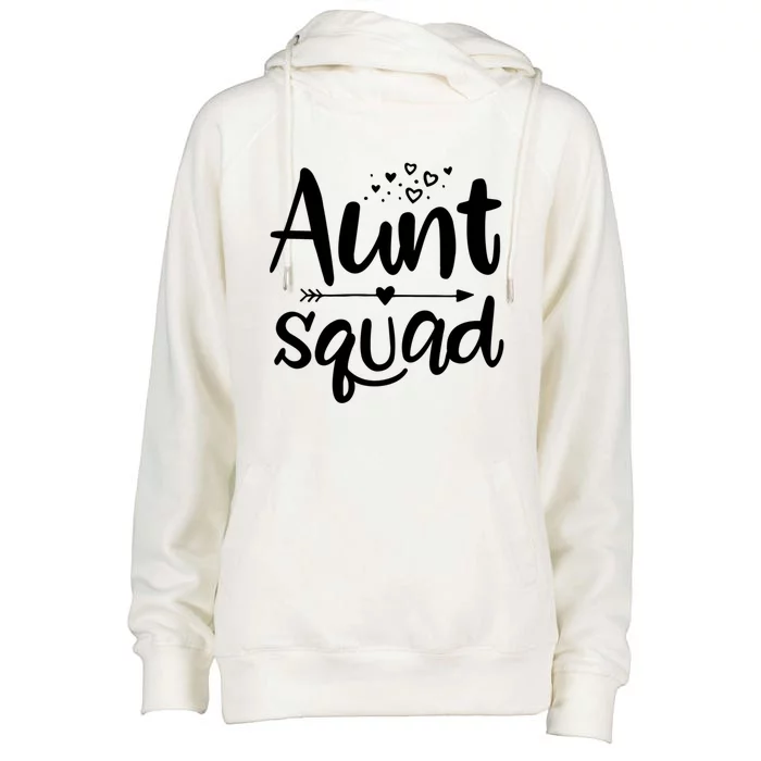 Cute Aunt Squad Great Gift Auntie Gift Womens Funnel Neck Pullover Hood