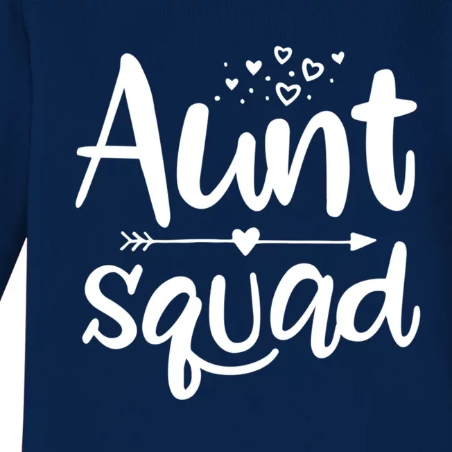 Cute Aunt Squad Great Gift Auntie Gift Baby Long Sleeve Bodysuit