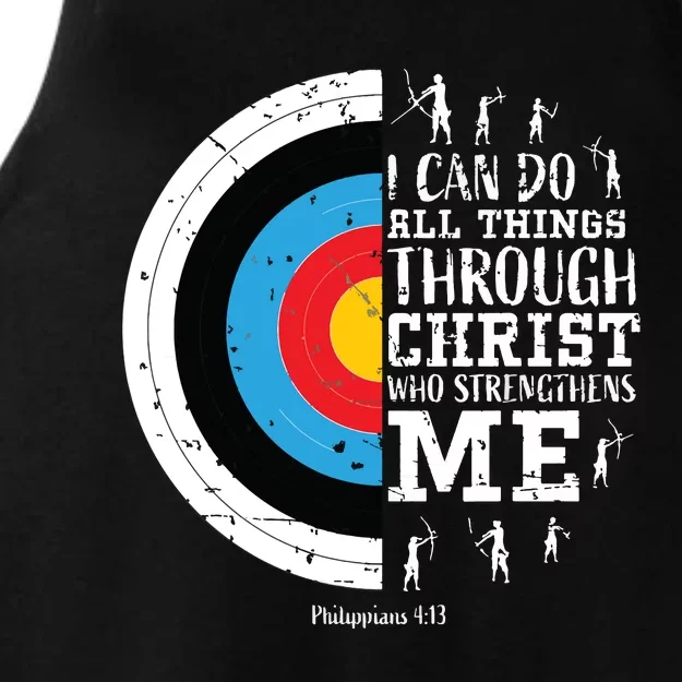 Cute Archery Shirts Ladies Tri-Blend Wicking Tank