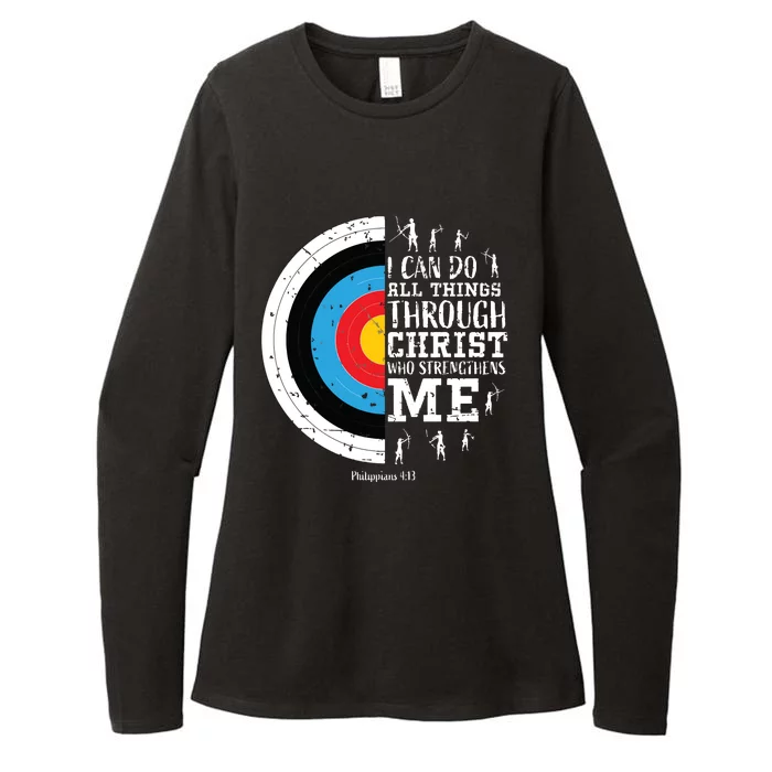 Cute Archery Shirts Womens CVC Long Sleeve Shirt